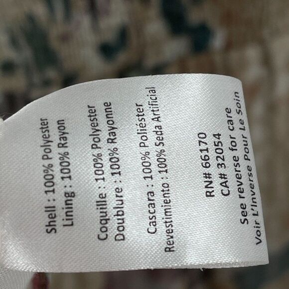 Hemant & Nandita Anthropologie Floral Smocked Waisted Long Sleeve Dress - Picture 13 of 13